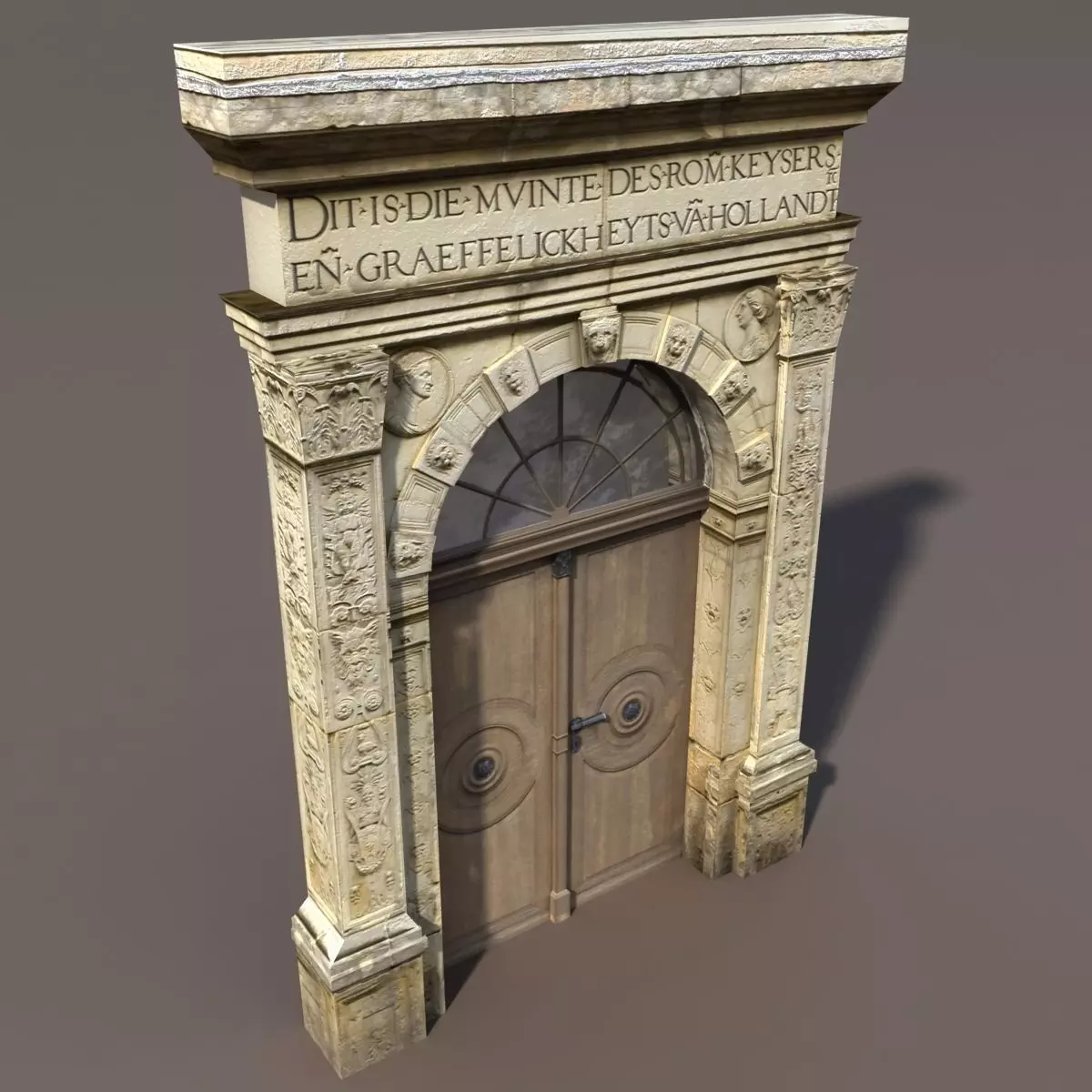 Door Portal Low Poly 79 3D model_0