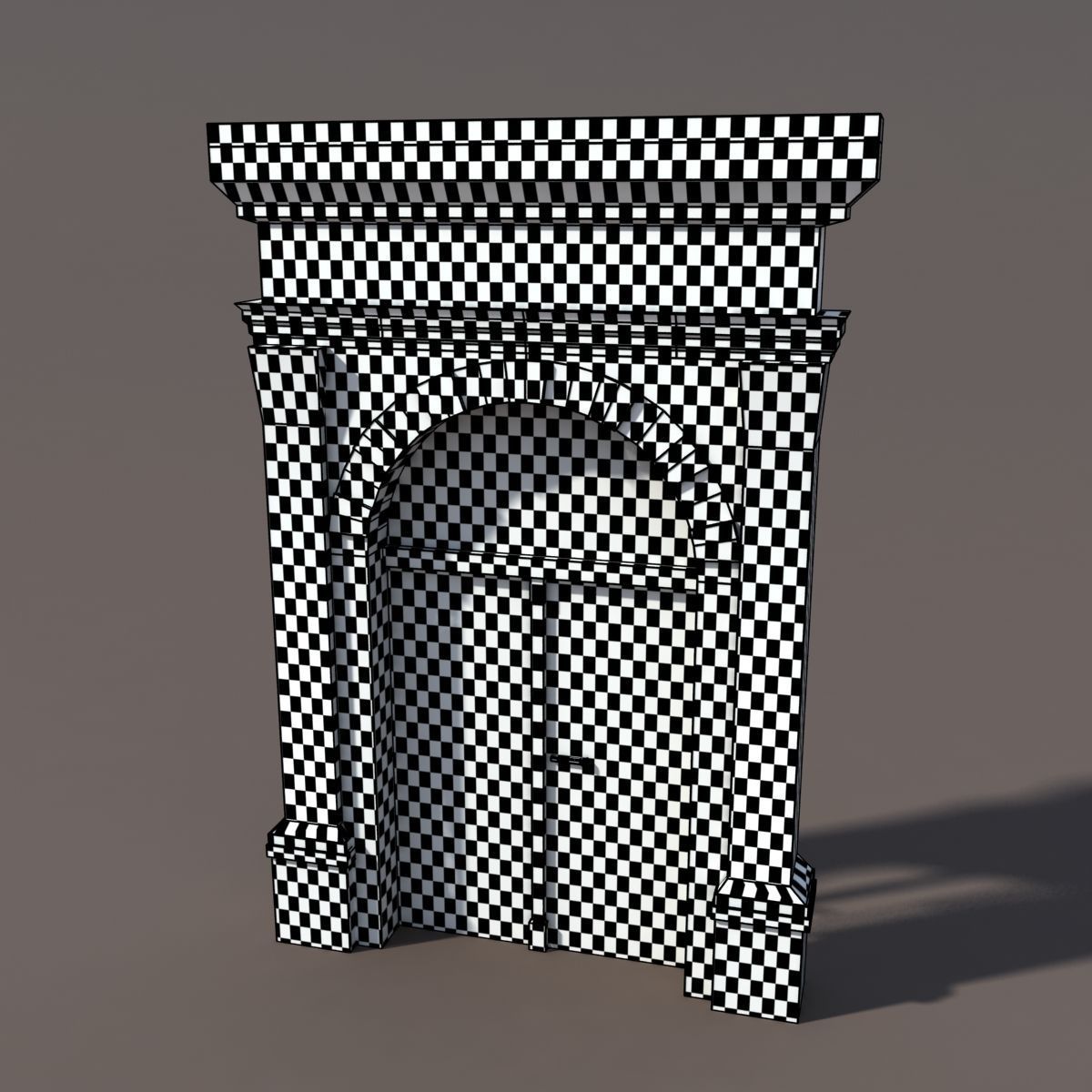 Door Portal Low Poly 79 3D model_4