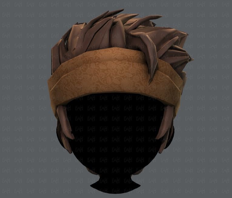 3D Hair style for boy V25 Low-poly 3D model_17