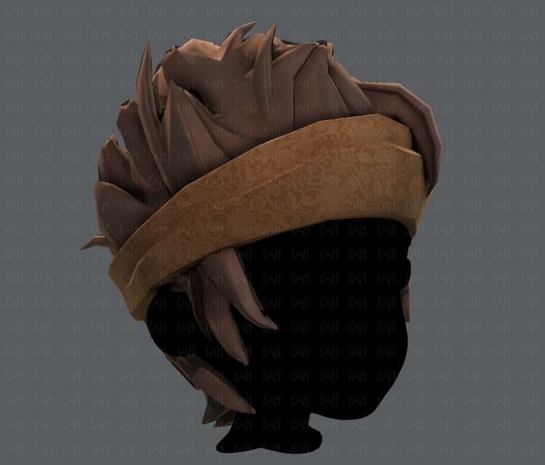 3D Hair style for boy V25 Low-poly 3D model_18