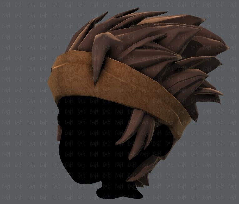 3D Hair style for boy V25 Low-poly 3D model_24