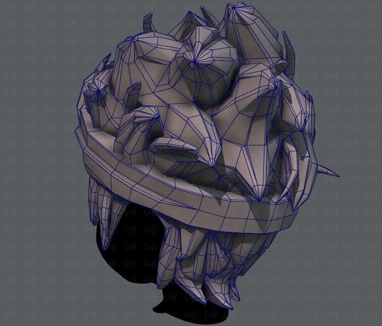 3D Hair style for boy V25 Low-poly 3D model_30