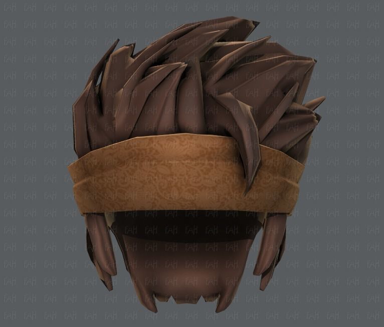 3D Hair style for boy V25 Low-poly 3D model_39
