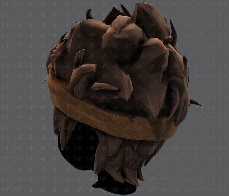 3D Hair style for boy V25 Low-poly 3D model_22