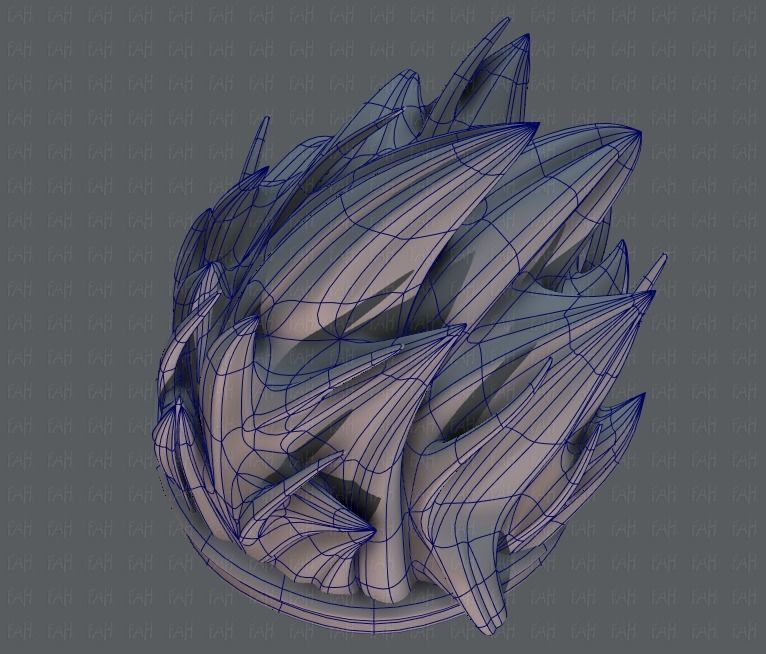 3D Hair style for boy V25 Low-poly 3D model_34