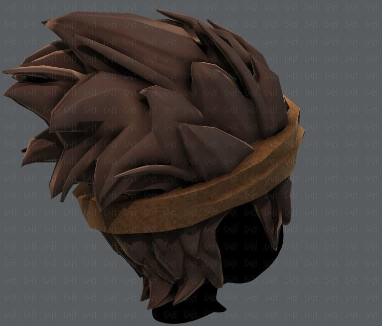 3D Hair style for boy V25 Low-poly 3D model_20