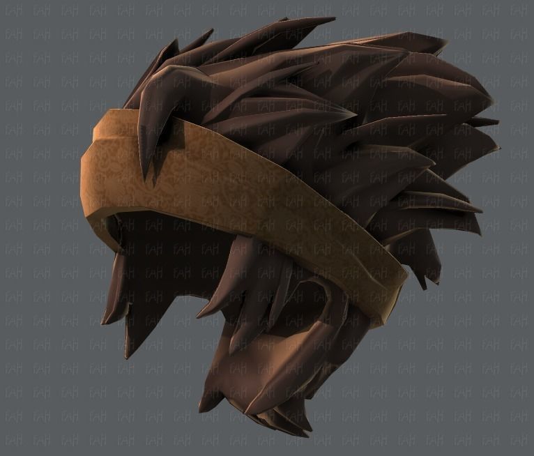 3D Hair style for boy V25 Low-poly 3D model_43