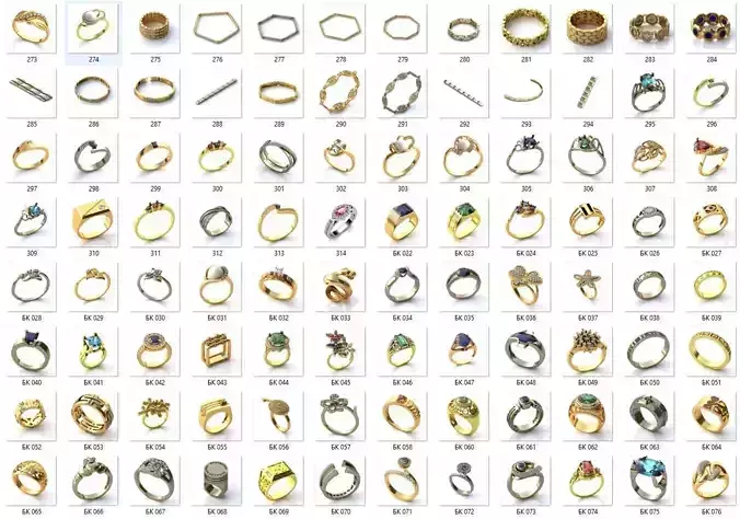 BULK-3DM-With Gems-RING 376 Files