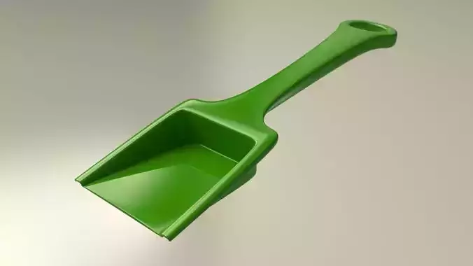 Green plastic sand shovel toy for kids