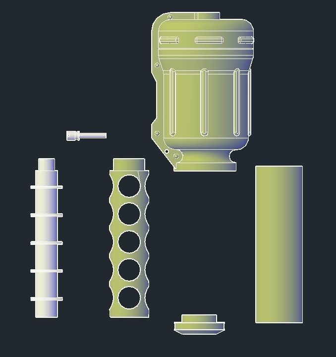 Mud trooper grenade  -  Val version 3D print model_2