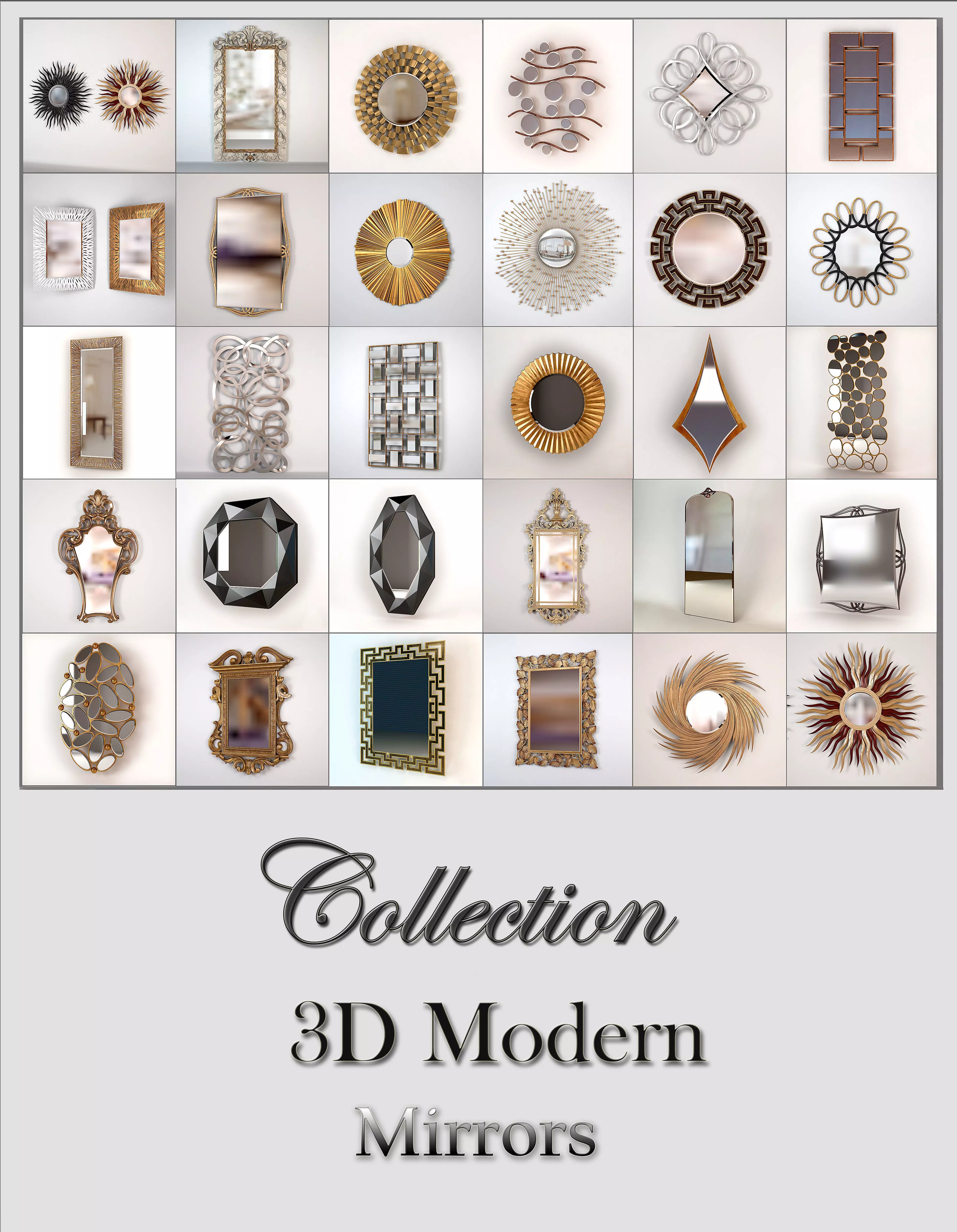 Christopher Guy Mirror Collection 3D model_0