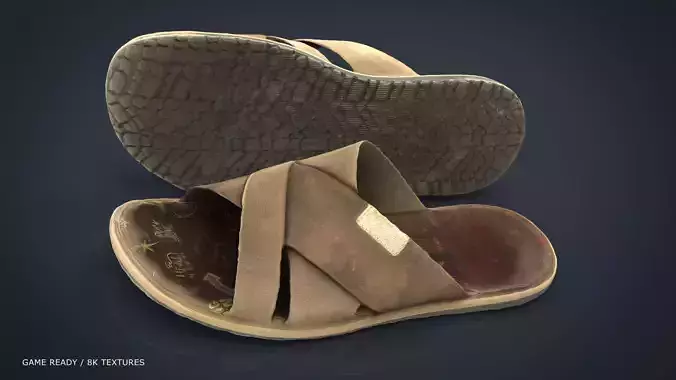 Flips Flops Low-poly 3D model