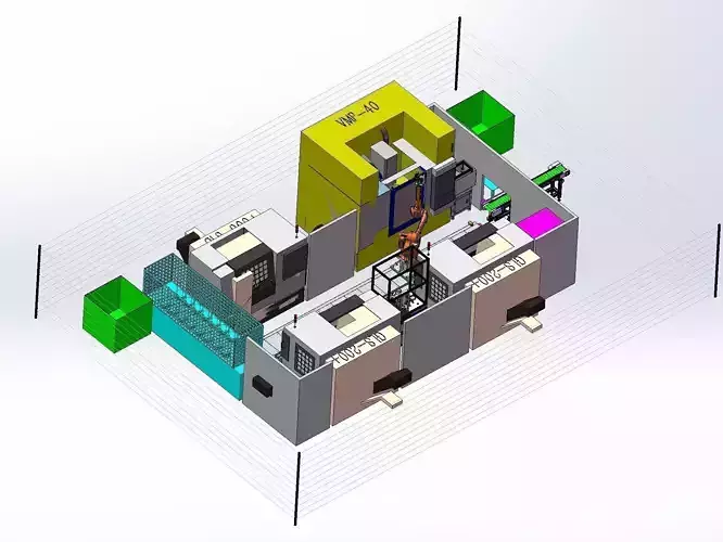 Auotmatic loading CNC center