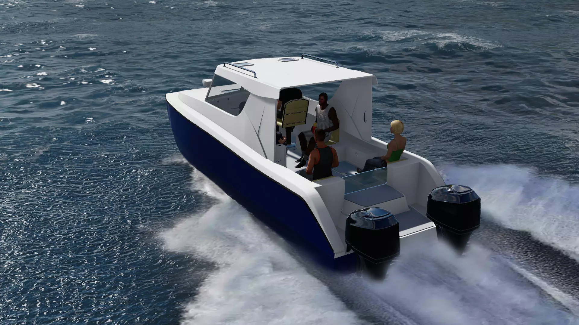 Boat Catamaran 3D model