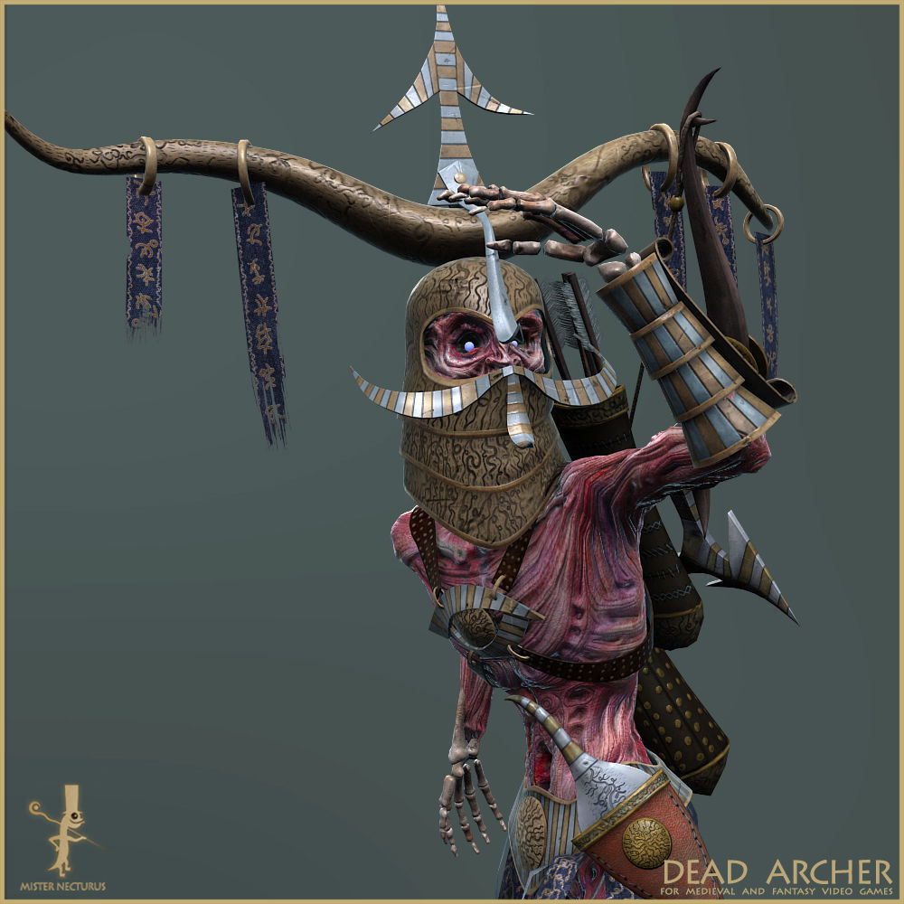 Dead Army Low-poly 3D model_7