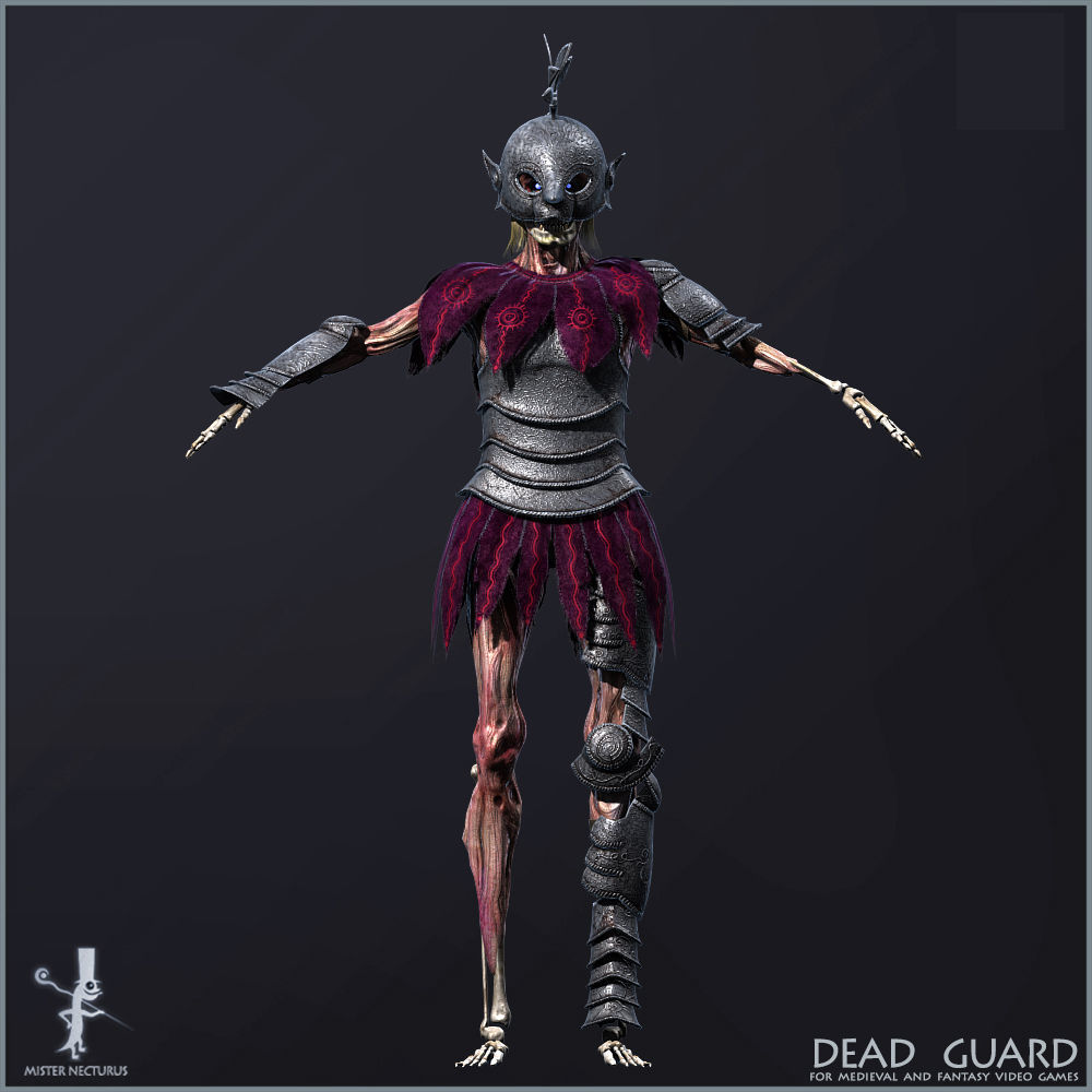 Dead Army Low-poly 3D model_34