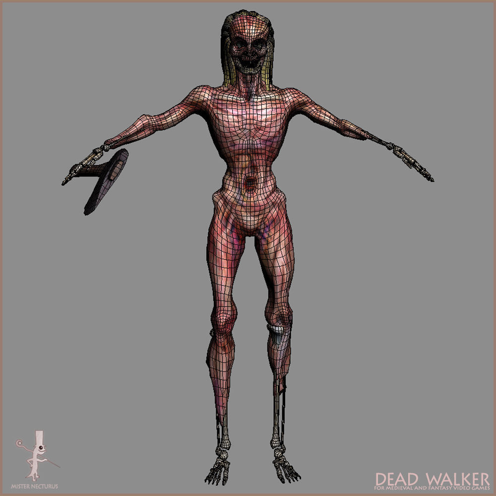 Dead Army Low-poly 3D model_31