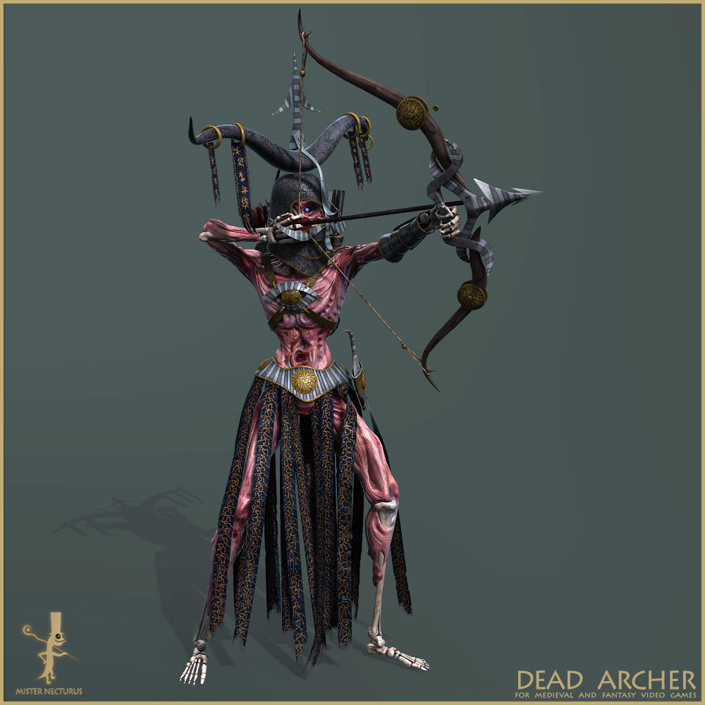 Dead Army Low-poly 3D model_10