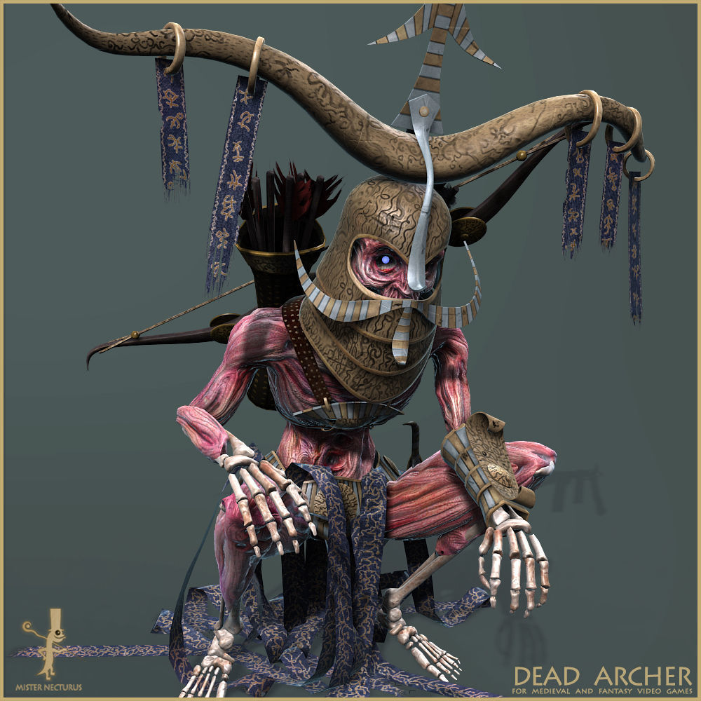 Dead Army Low-poly 3D model_8