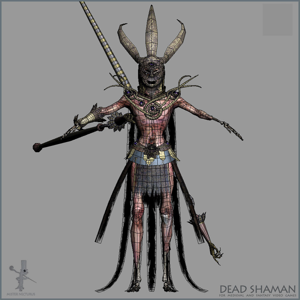 Dead Army Low-poly 3D model_24