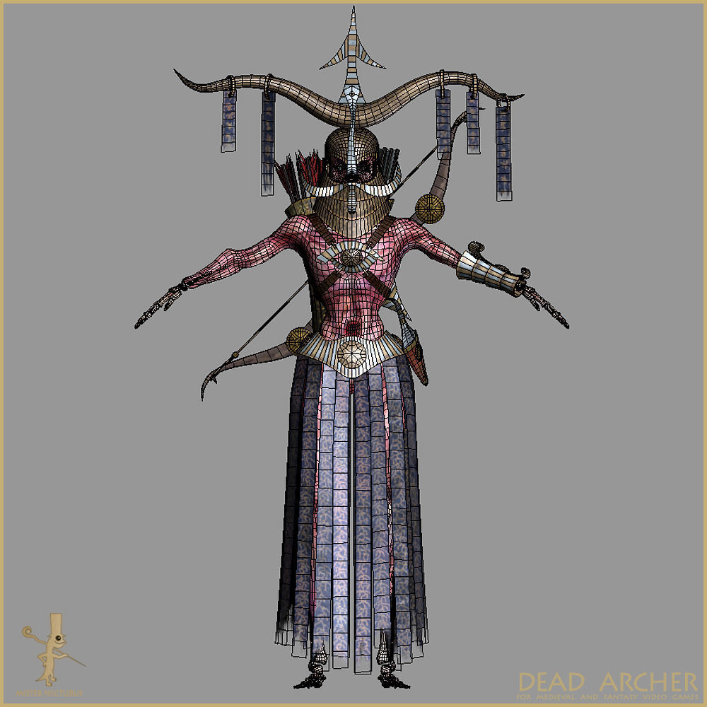 Dead Army Low-poly 3D model_9