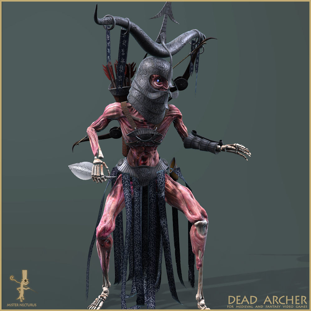 Dead Army Low-poly 3D model_6