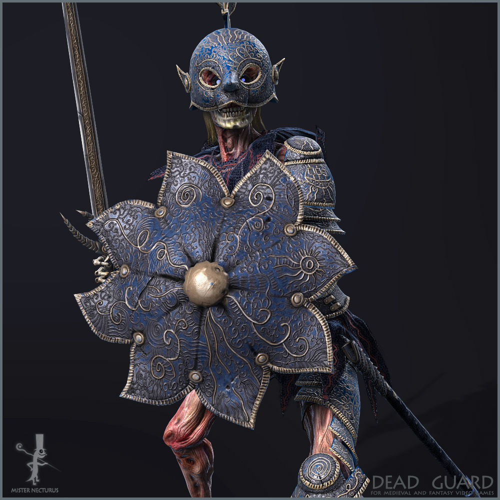 Dead Army Low-poly 3D model_35