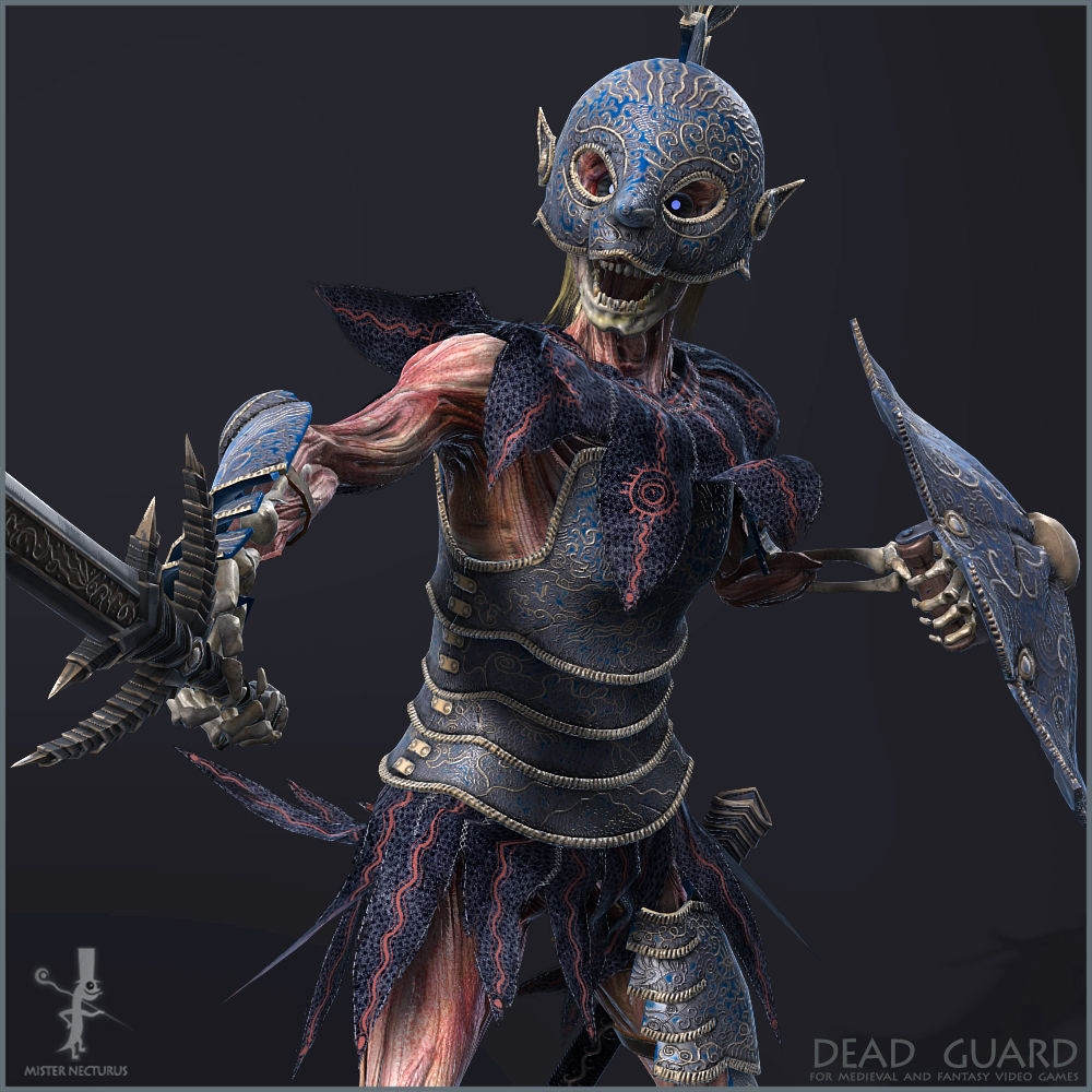 Dead Army Low-poly 3D model_38