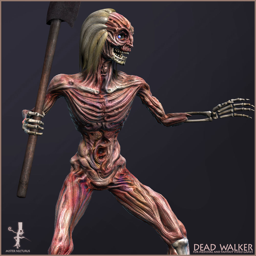 Dead Army Low-poly 3D model_28