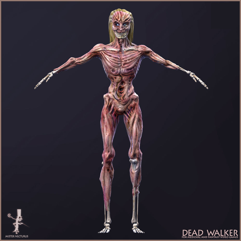 Dead Army Low-poly 3D model_29