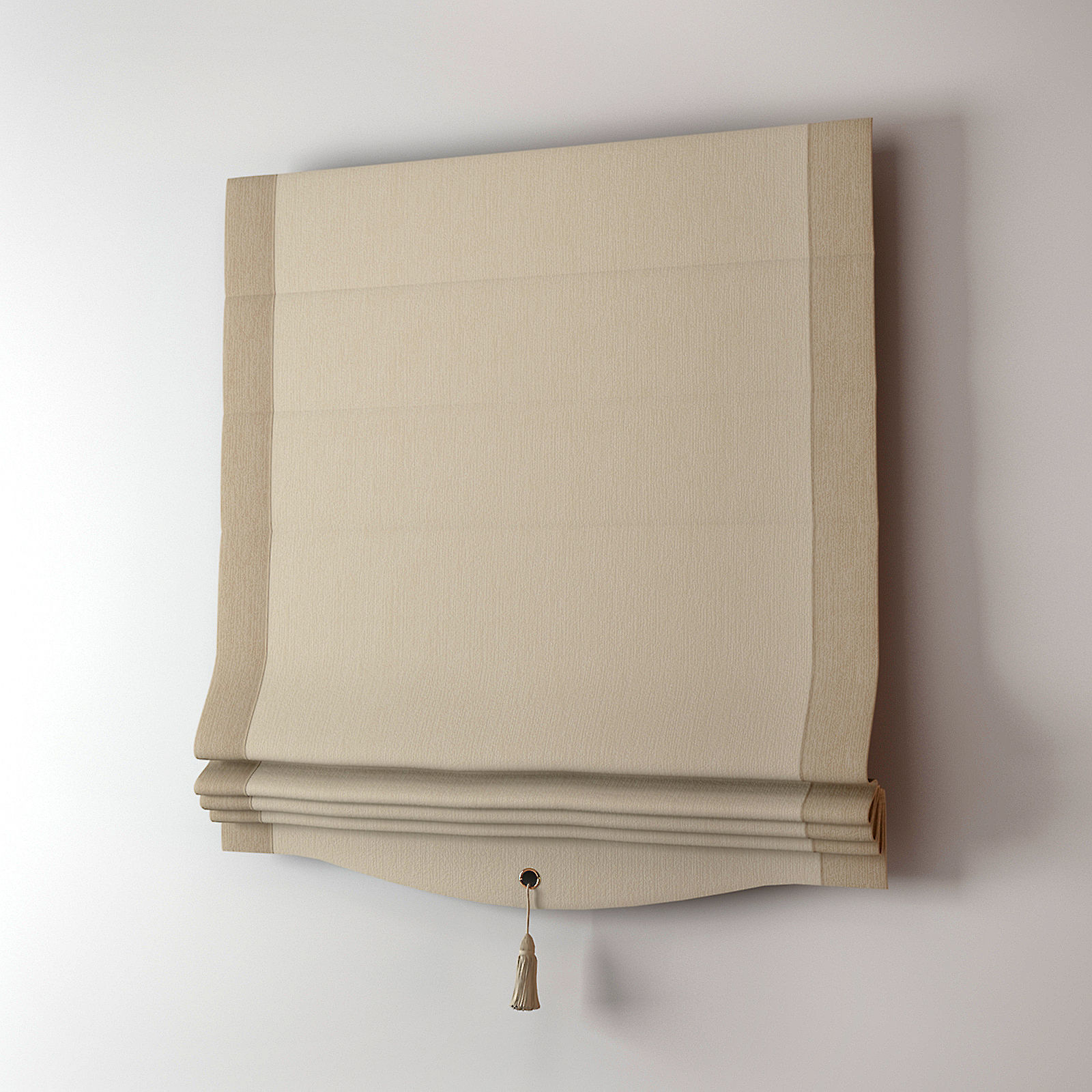 Curtains Collection curtain with gold trim 3D model_1