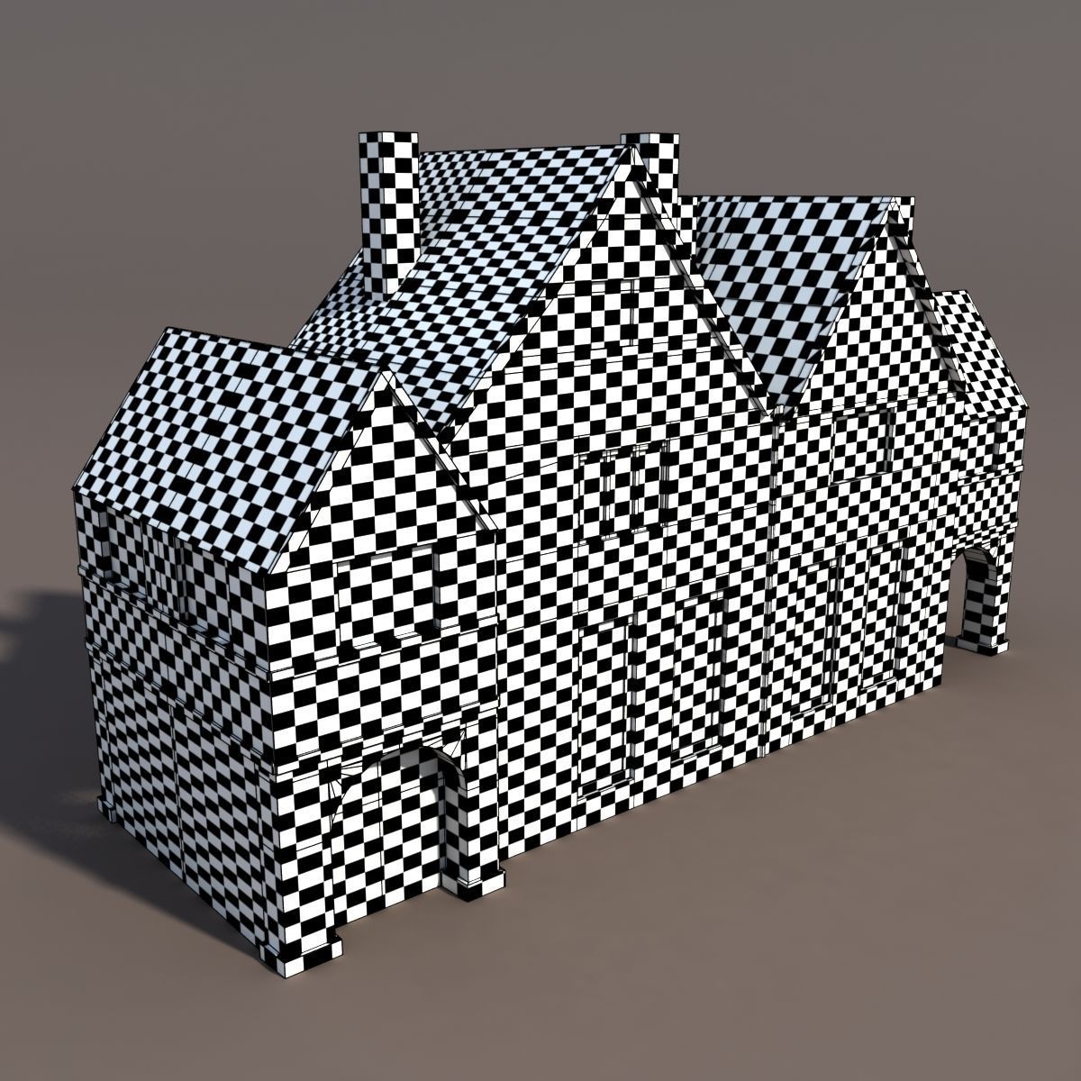 Old House Low poly 77 3D model_7