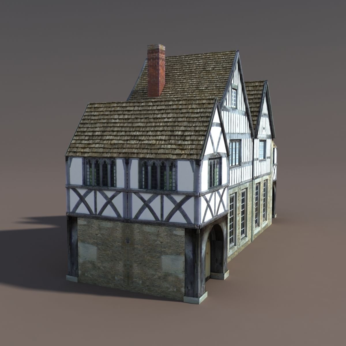 Old House Low poly 77 3D model_3