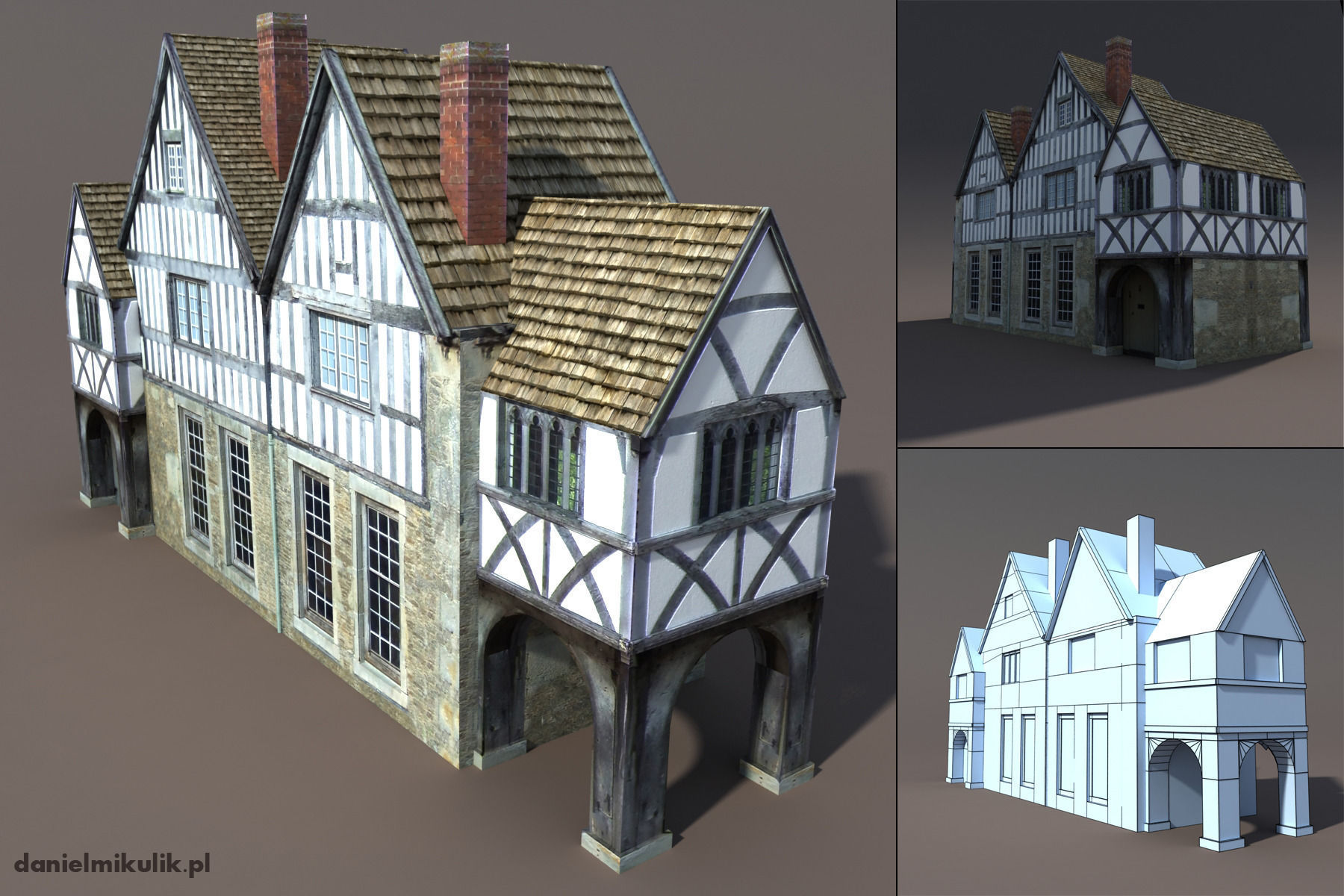 Old House Low poly 77 3D model_5