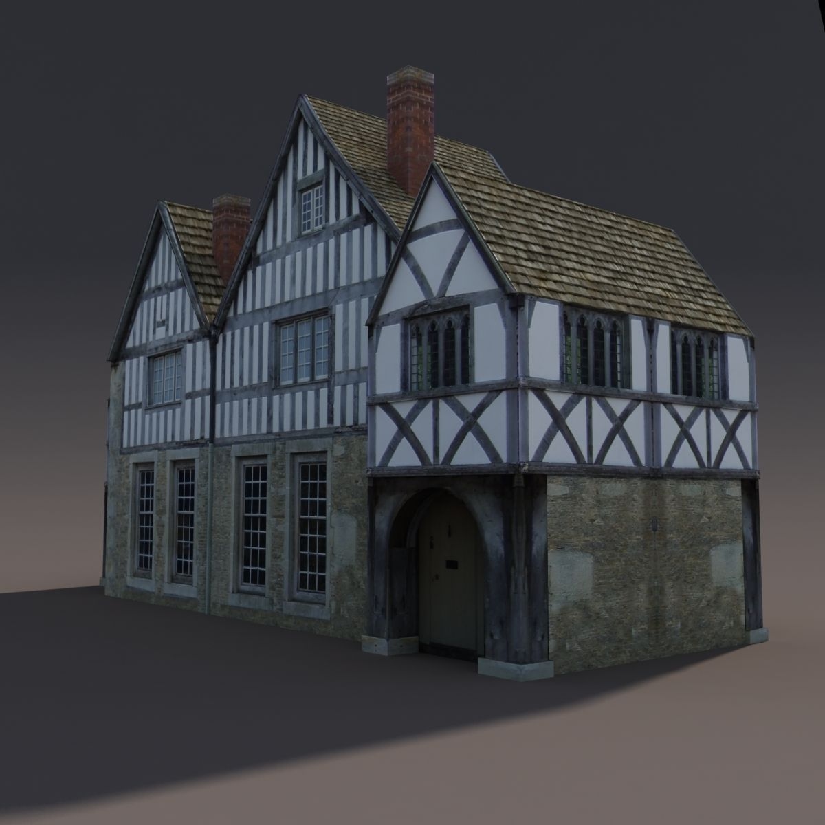 Old House Low poly 77 3D model_4