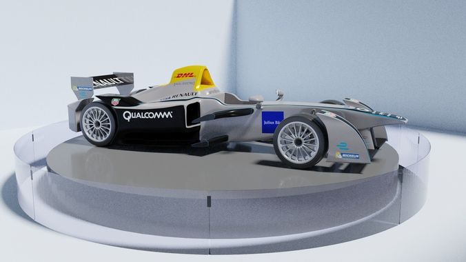 Spark-Renault SRT 01E on a turntable 3D model