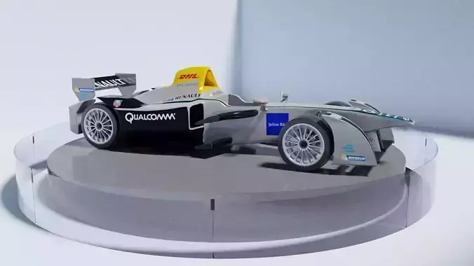 Spark-Renault SRT 01E on a turntable 3D model