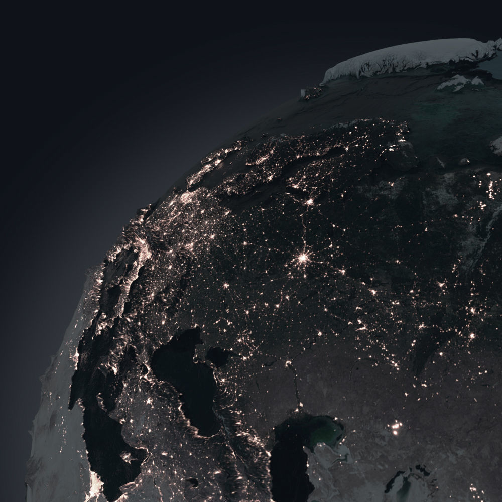 Planet Earth with NASA Height Maps and Improved Textures 3D model_11