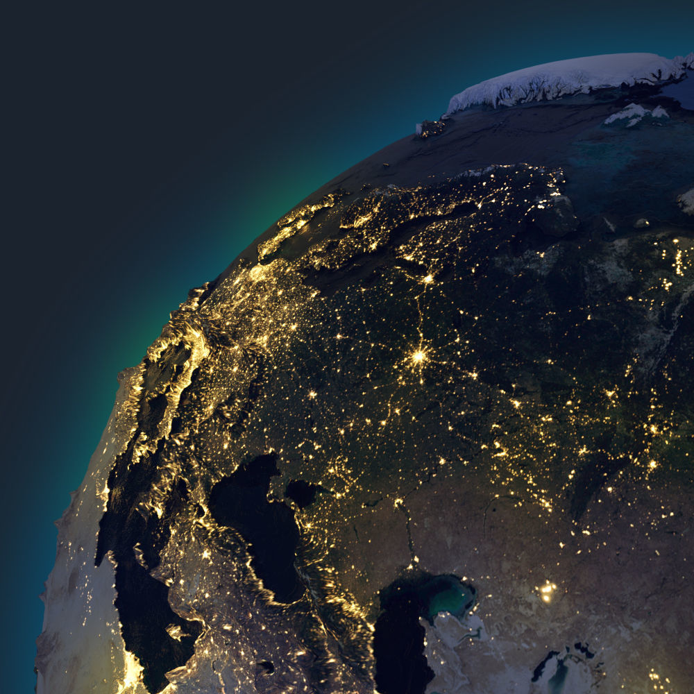 Planet Earth with NASA Height Maps and Improved Textures 3D model_8