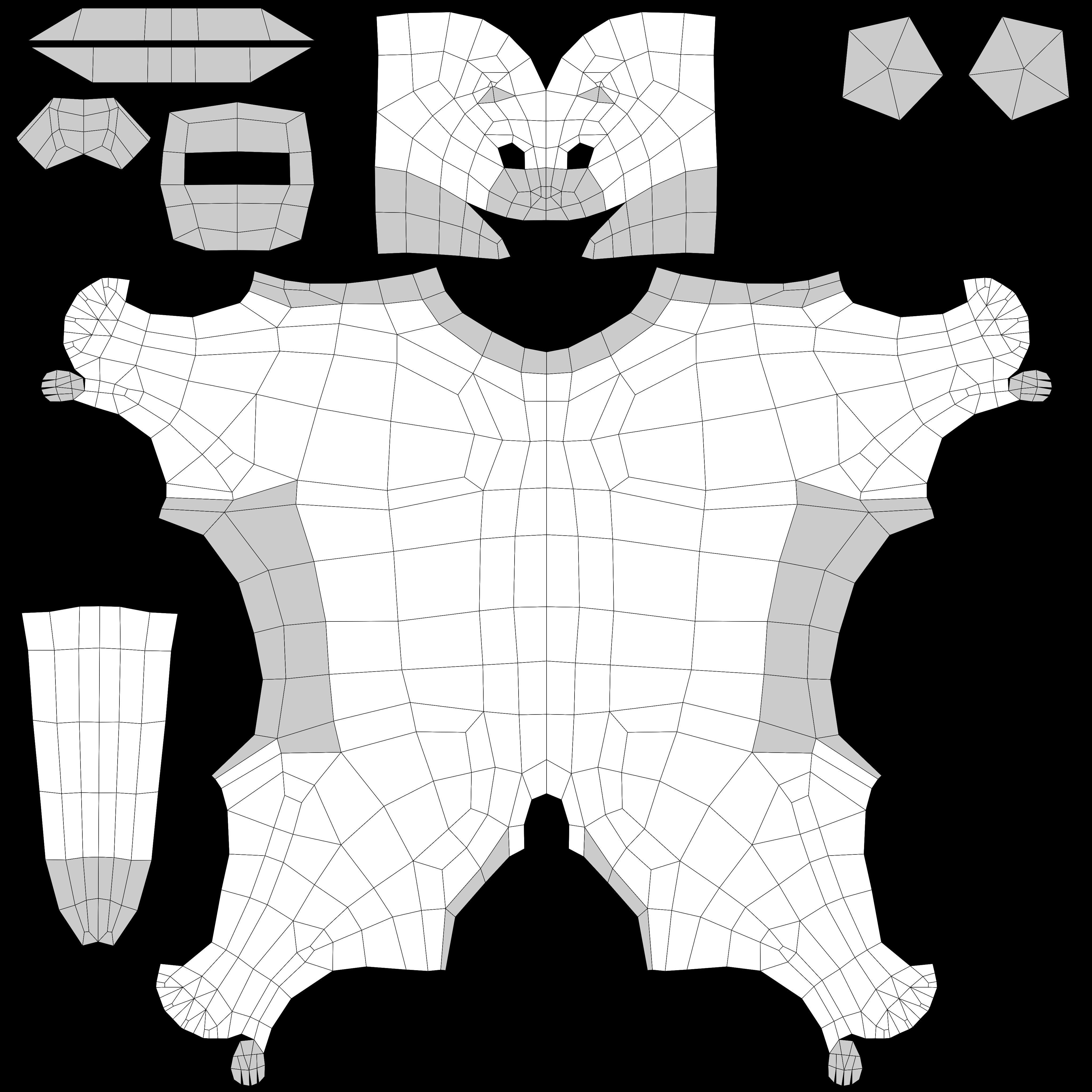 Cats Tabby Pack Low-poly 3D model_6