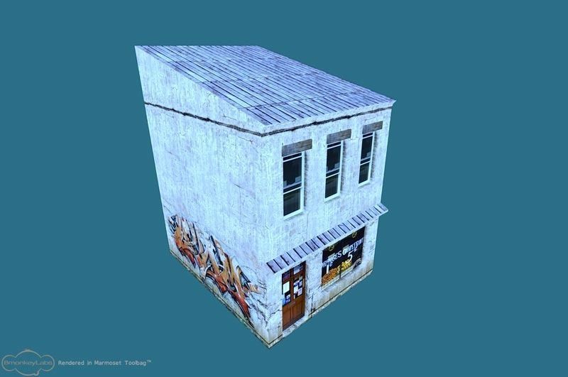 Low Poly City Pack Low-poly 3D model_3