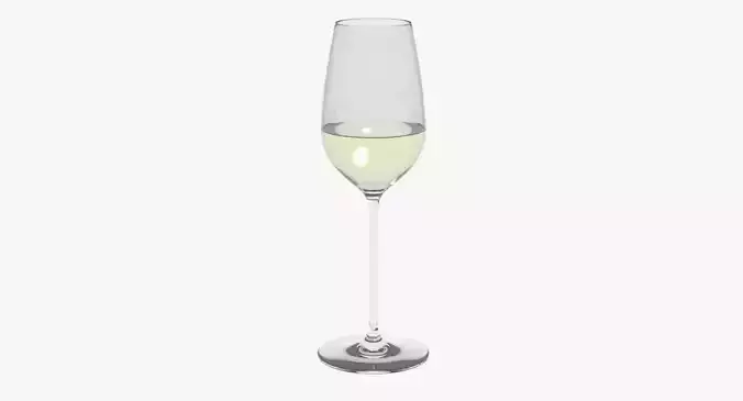 Glass Riedel Superleggero Riesling With Wine