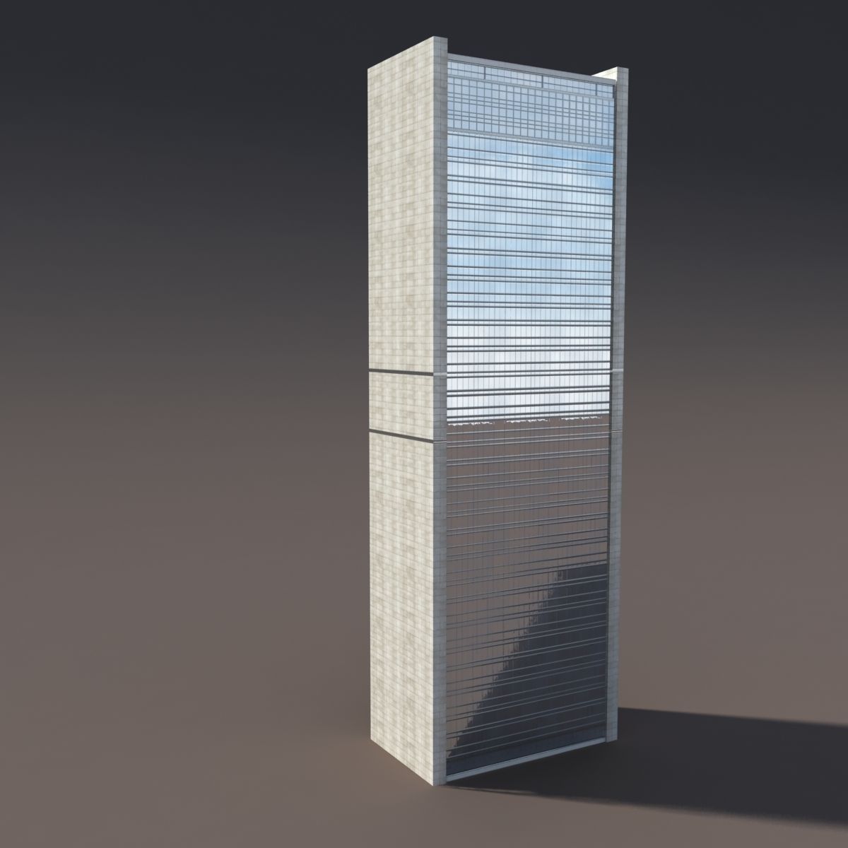 Skyscraper 1 bathroom cabinet 3D model_1