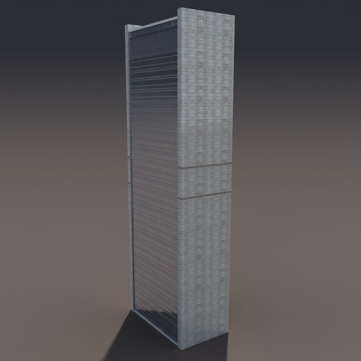 Skyscraper 1 bathroom cabinet 3D model_6