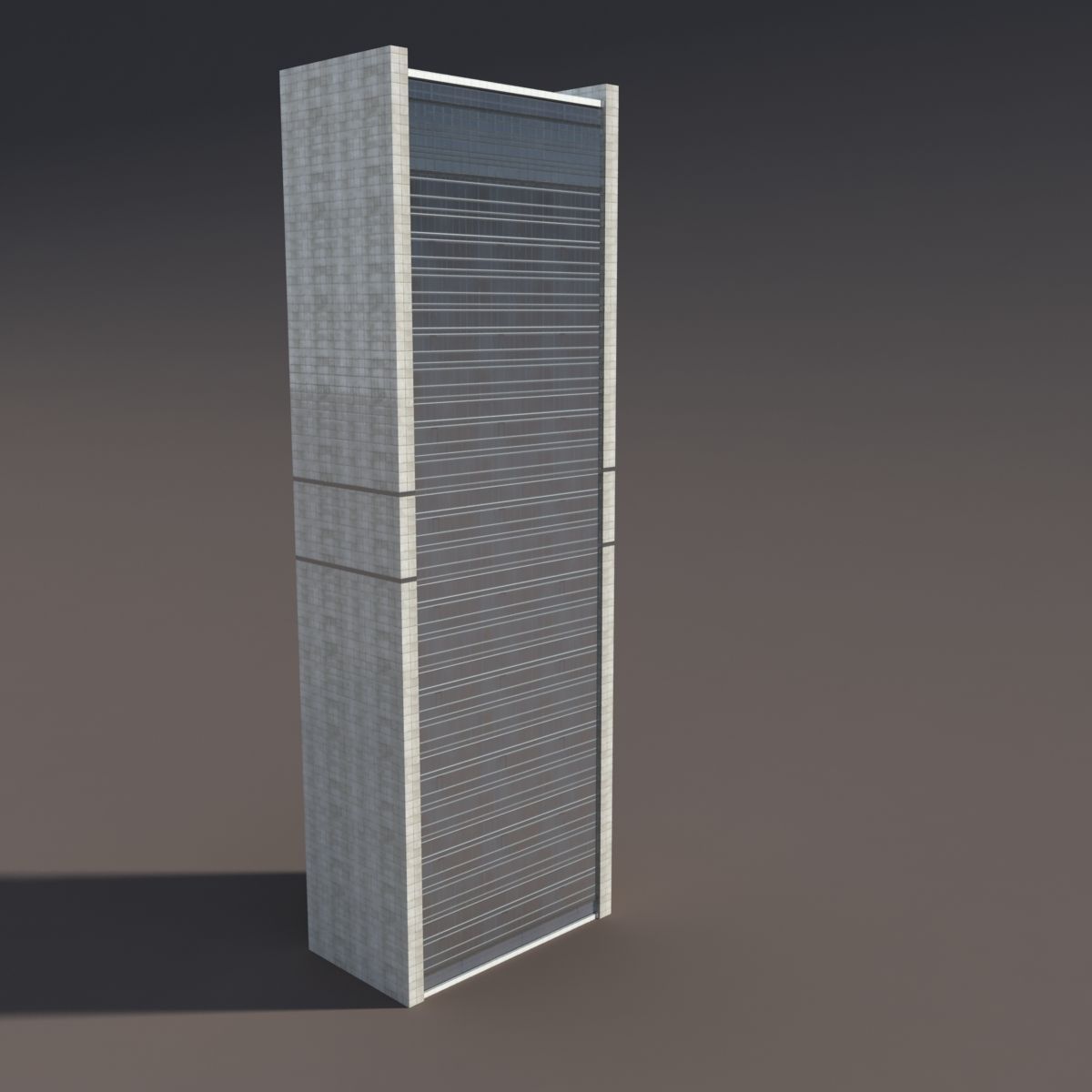 Skyscraper 1 bathroom cabinet 3D model_4