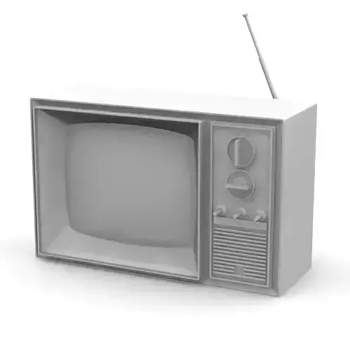 Vintage Television 3D print model