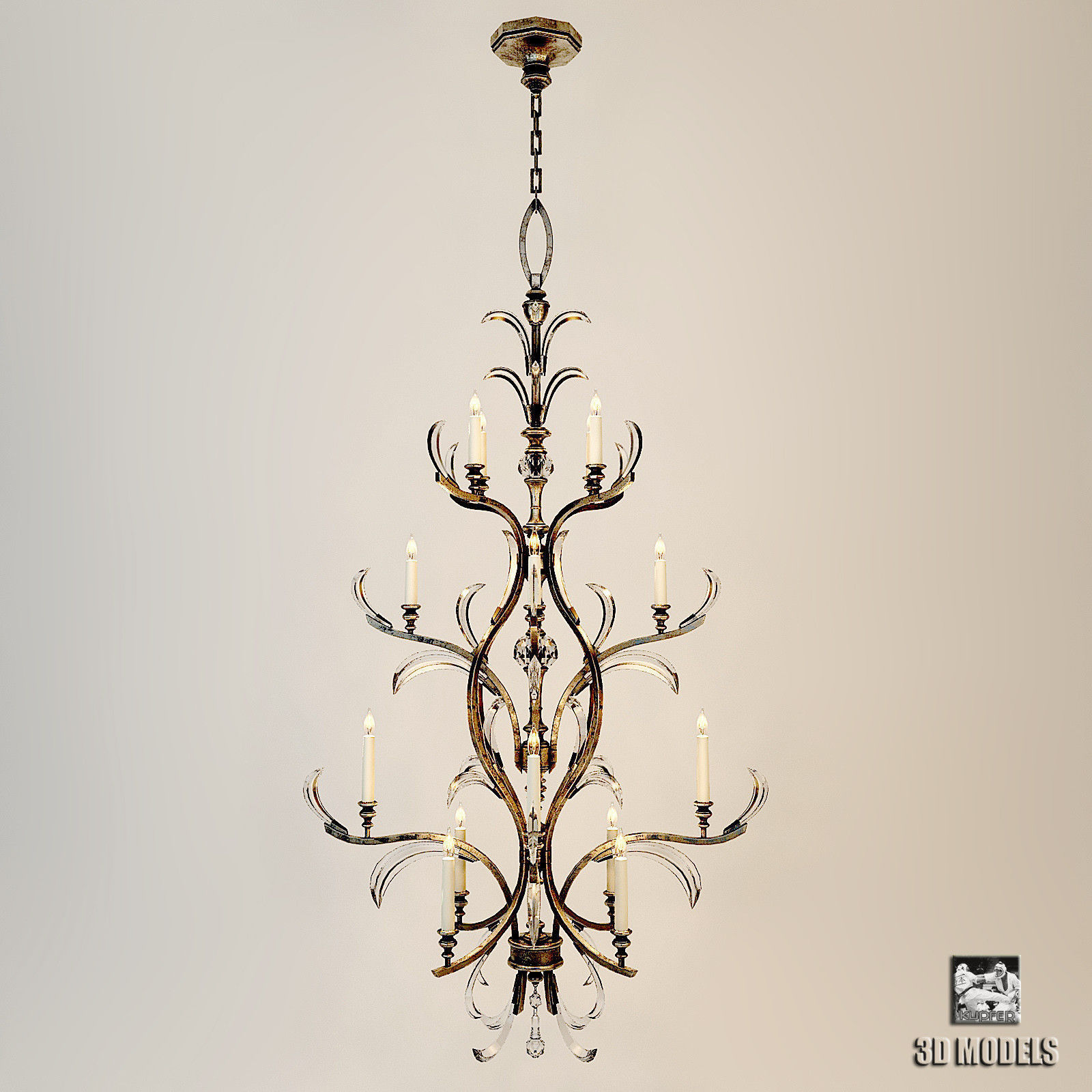 Fine Art Lamps Collection 3D model_3