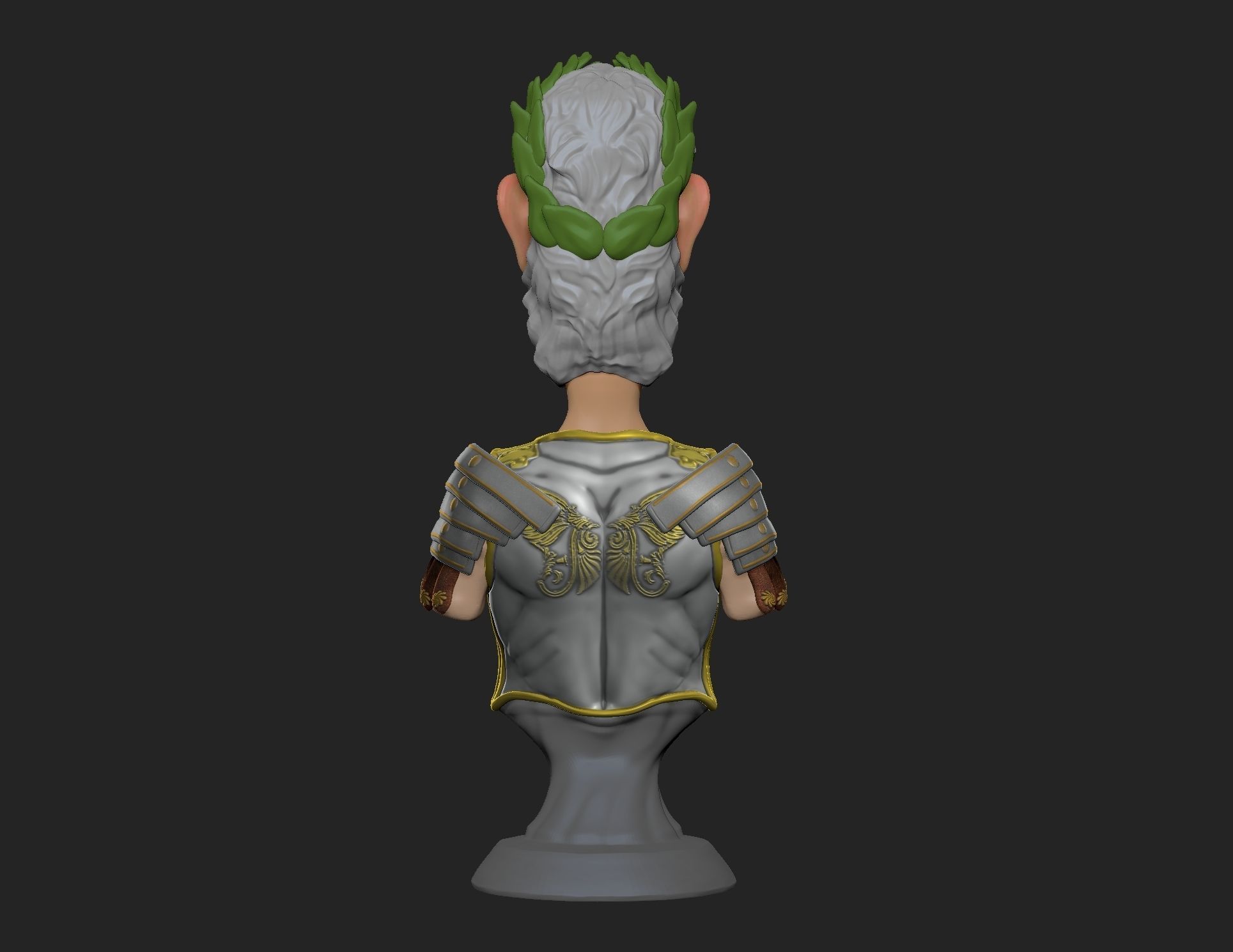 Julius Caesar Bust STL PRINT Free 3D print model_5