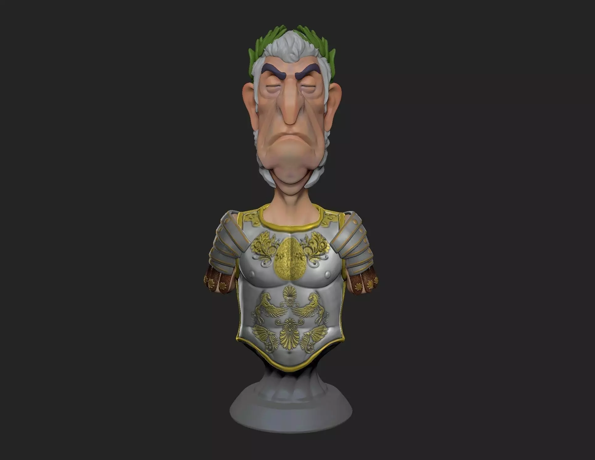Julius Caesar Bust STL PRINT Free 3D print model_0