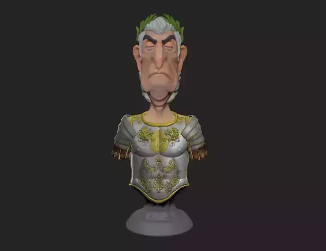 Julius Caesar Bust STL PRINT Free 3D print model
